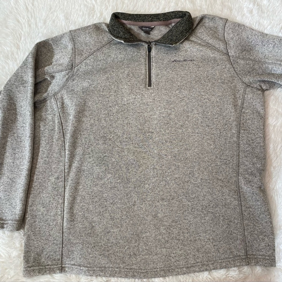 Eddie bauer 3/4 zip pullover gray size 2XL - Picture 2 of 3